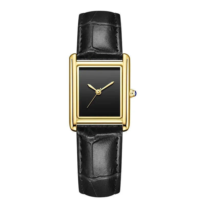 Luxury Couple's Watch Set for Women & Men | Elegant Leather Strap Quartz Wristwatch | Waterproof Iced Out Watch Style | 2026 New Fashion Gift | Caratix - CaratixJewelry